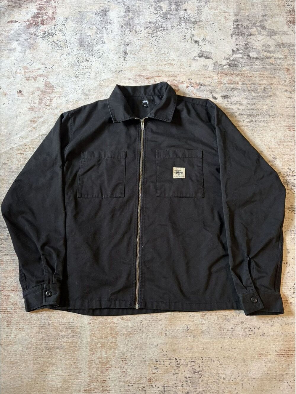 Stussy work jacket black